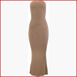 Strapless Maxi Dress Body Shaping Double Lined Formal Wear